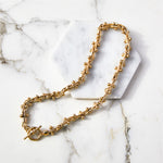 Peppercorn Chunky Gold Sterling Silver Statement Necklace