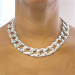 Solid Silver Chunky Square Necklace - Otis Jaxon Silver Jewellery