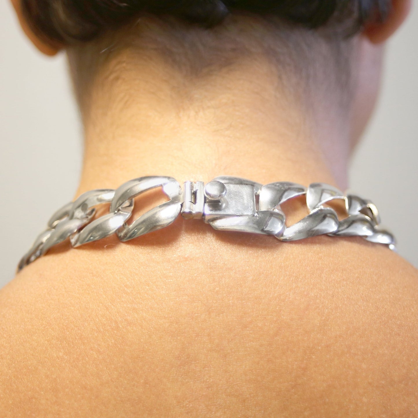 Solid Silver Chunky Square Necklace - Otis Jaxon Silver Jewellery