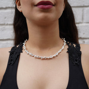 
            
                Load image into Gallery viewer, Peppercorn Chunky Silver Necklace - Otis Jaxon Silver Jewellery
            
        