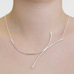 Silver Curl 'K' Statement Necklace - Otis Jaxon Silver Jewellery