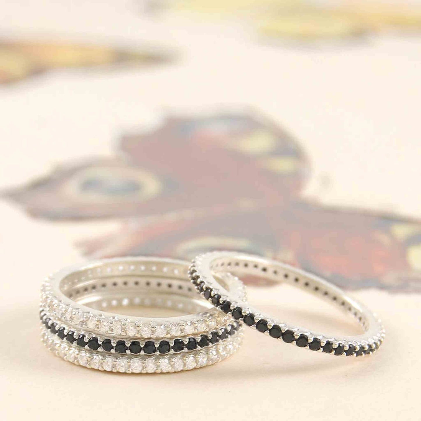 Silver Topaz Eternity Ring - Otis Jaxon Silver Jewellery