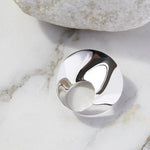 Swirl Silver Designer Brooch - Otis Jaxon Silver Jewellery