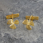 Gold Propeller Nautical Cufflinks - Otis Jaxon Silver Jewellery