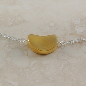 
            
                Load image into Gallery viewer, Bean Gold Stud Earrings - Otis Jaxon Silver Jewellery
            
        