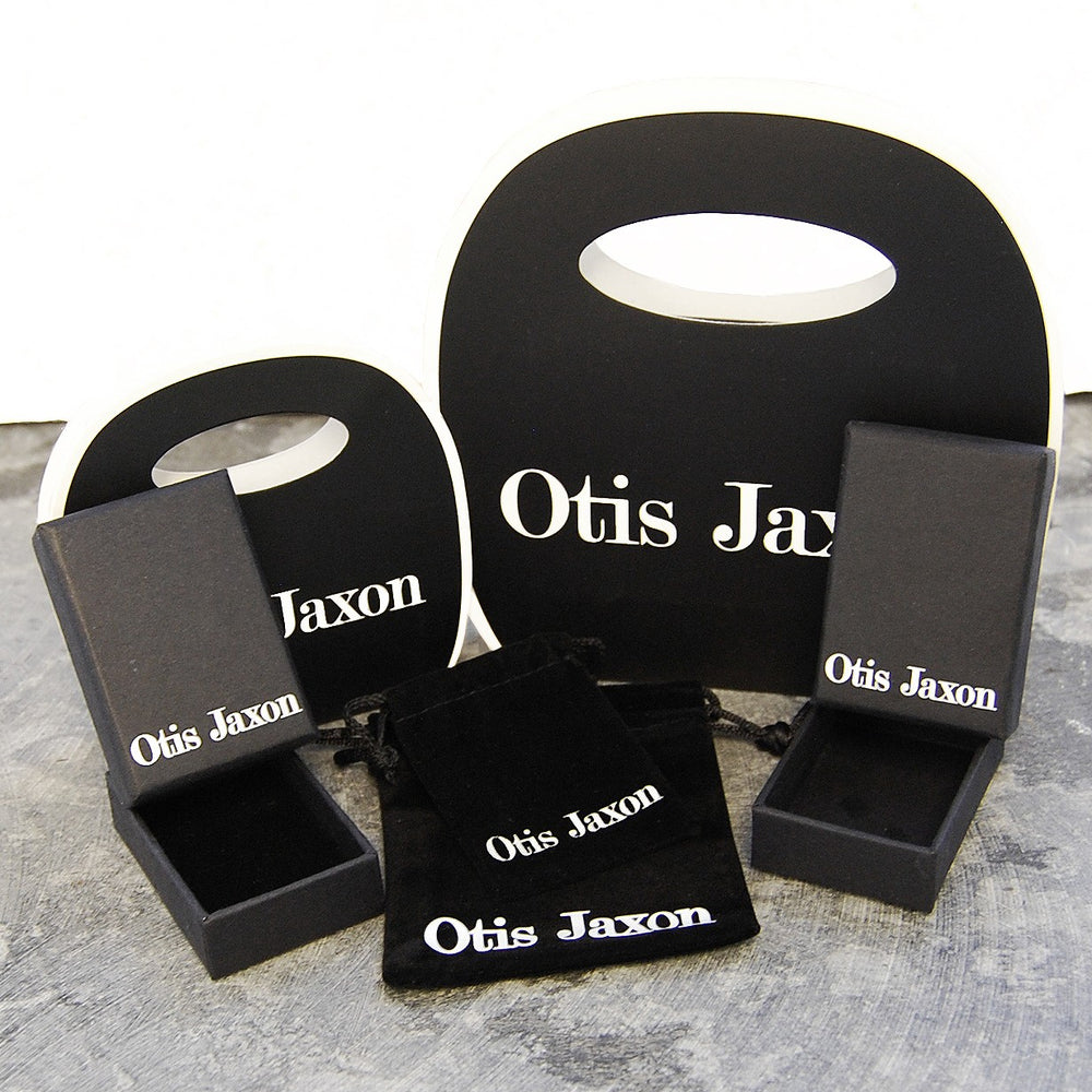 Bar Oxidised Threader Earrings - Otis Jaxon Silver Jewellery