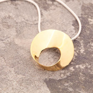 Swirl Gold Necklace - Otis Jaxon Silver Jewellery