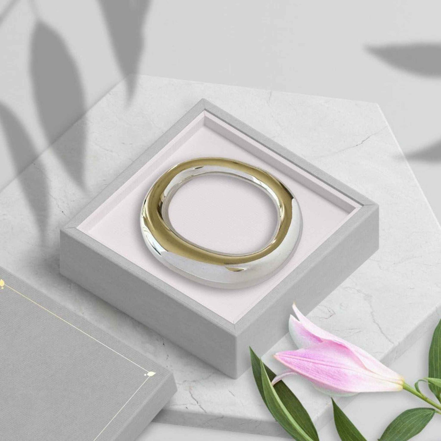 Chunky Donut Sterling Silver Bangle - Otis Jaxon Silver Jewellery