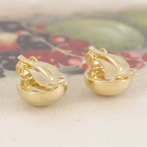 Half Ball Rose Gold Clip On Earrings - Otis Jaxon Silver Jewellery