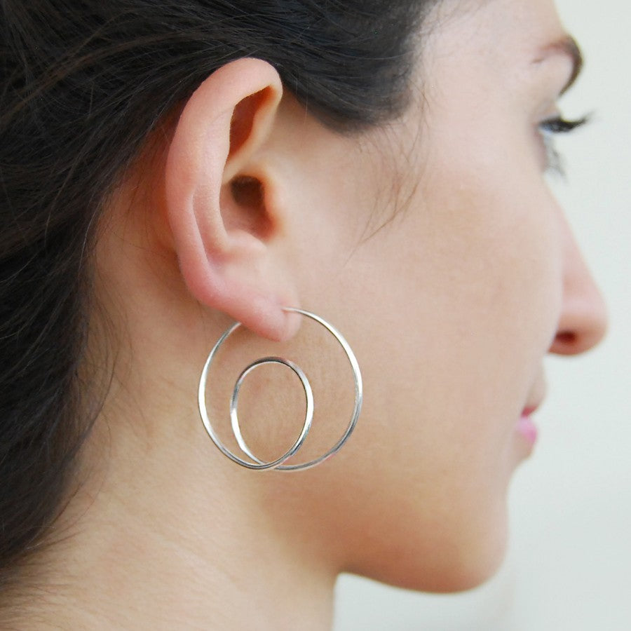 Spring Silver Hoop Earrings - Otis Jaxon Silver Jewellery