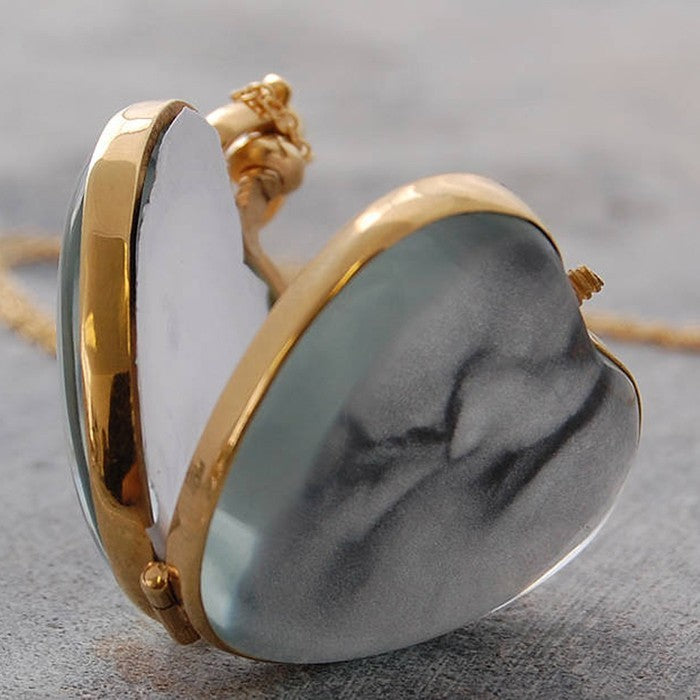 Vintage Gold Heart Locket - Otis Jaxon Silver Jewellery