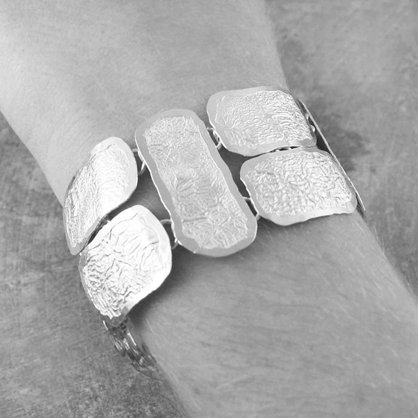 Roman Chunky Silver Bracelet - Otis Jaxon Silver Jewellery