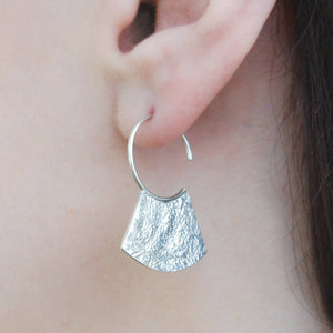 
            
                Load image into Gallery viewer, Hammered Grecian Silver Hoop Earrings - Otis Jaxon Silver Jewellery
            
        