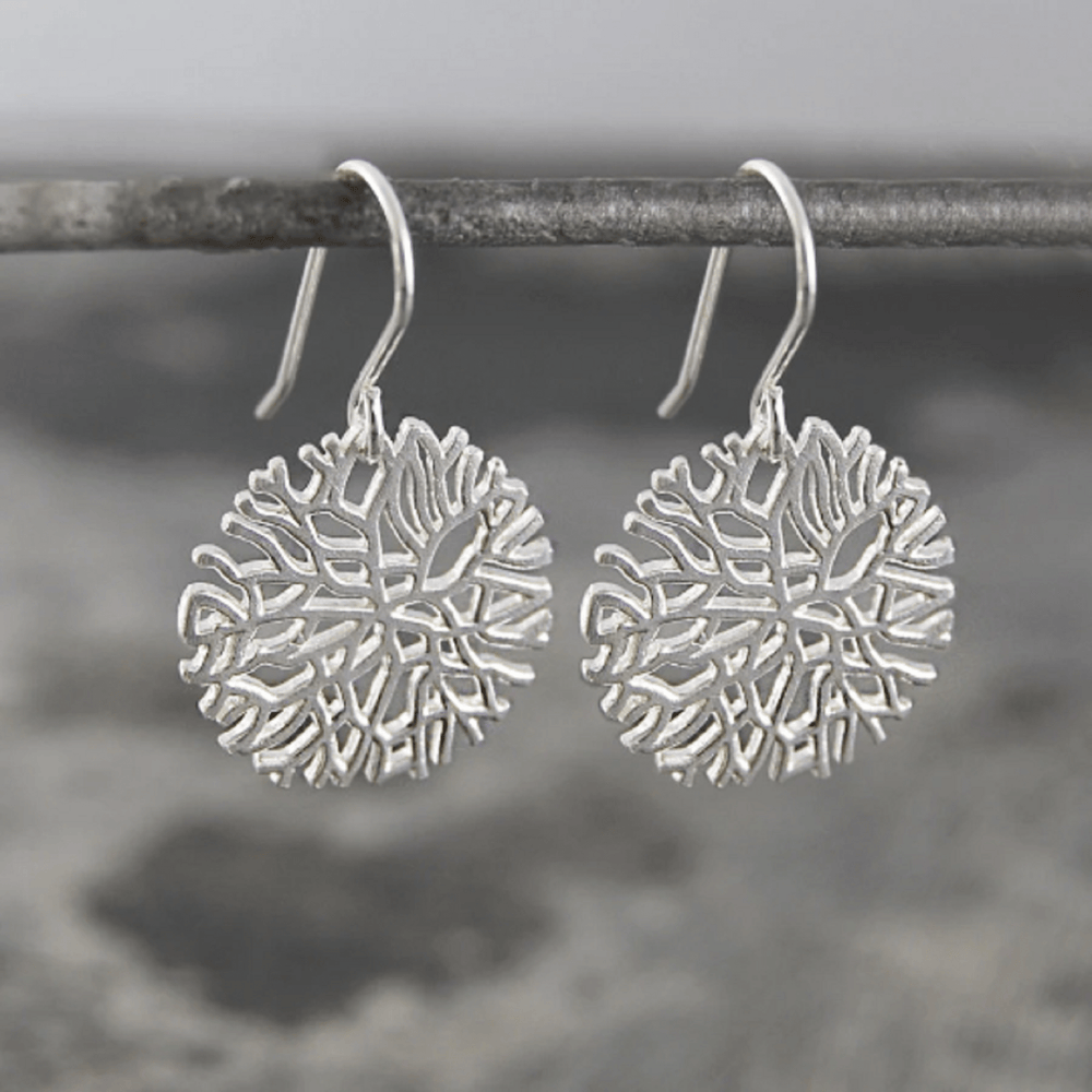 Contemporary sterling 2025 silver earrings