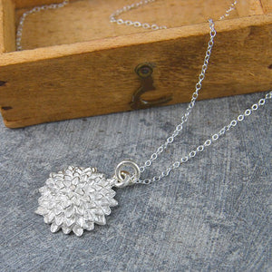 
            
                Load image into Gallery viewer, Silver Sunflower Pendant Necklace - Otis Jaxon Silver Jewellery
            
        