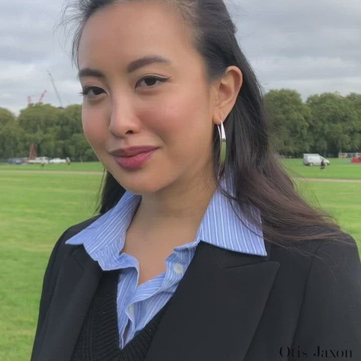 Long Gold Sail Drop Earrings