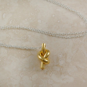 Gold Nautical Knot Necklace - Otis Jaxon Silver Jewellery