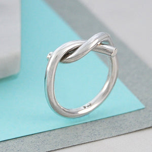 Twist Silver Infinity Ring - Otis Jaxon Silver Jewellery