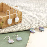 Iridescent June Birthstone Silver Pearl Earrings - Otis Jaxon Silver Jewellery