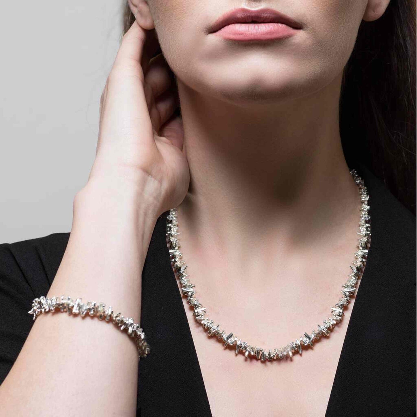 Coral Designer Statement Necklace - Otis Jaxon Silver Jewellery