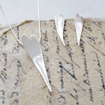 Small Curved Silver Heart Earrings - Otis Jaxon Silver Jewellery
