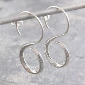 
            
                Load image into Gallery viewer, Sterling Silver Infinity Hoop Earrings - Otis Jaxon Silver Jewellery
            
        