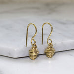 Gold Coil Silver Drop Earrings - Otis Jaxon Silver Jewellery