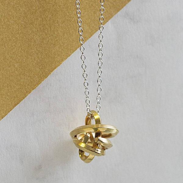 Gold Infinity Knot Silver Necklace - Otis Jaxon Silver Jewellery