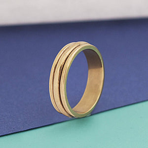 
            
                Load image into Gallery viewer, Silver and Gold Spinning Ring - Otis Jaxon Silver Jewellery
            
        