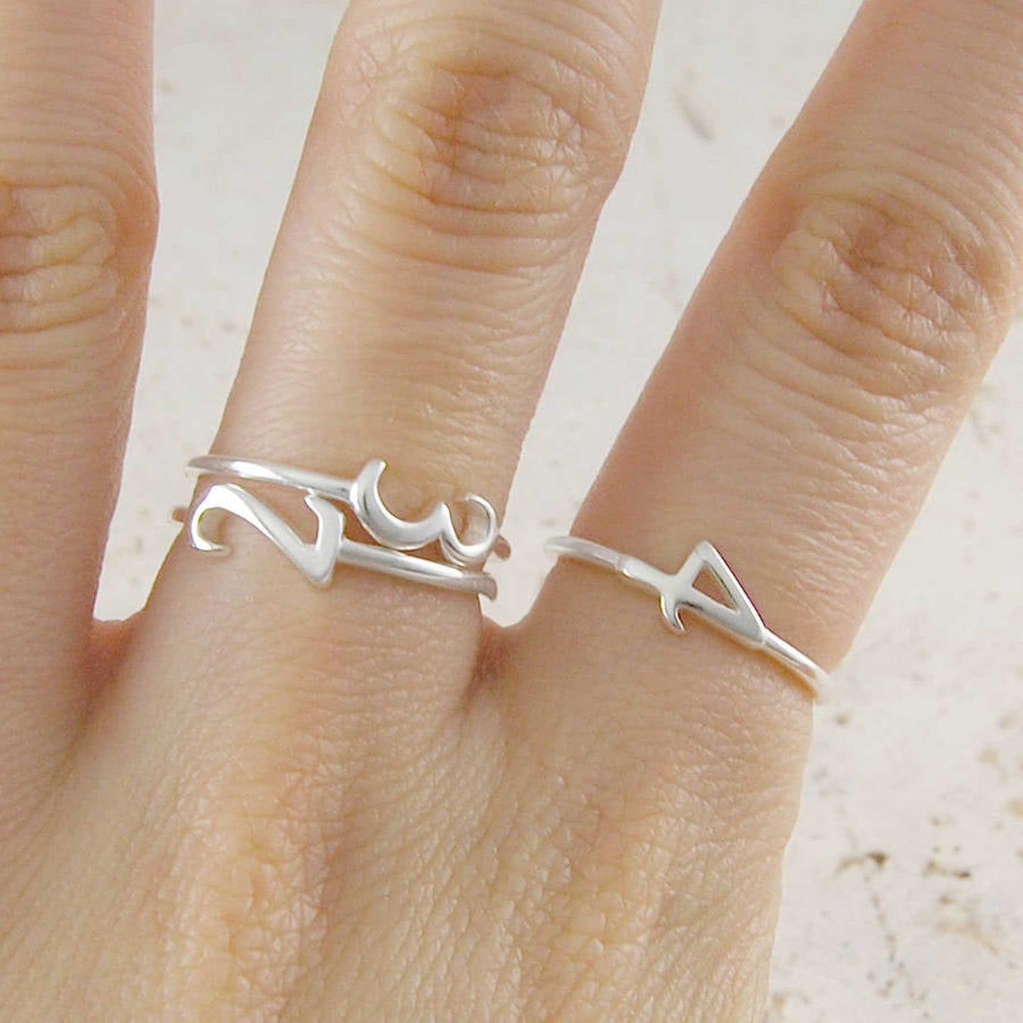 Silver Number Ring - Otis Jaxon Silver Jewellery