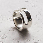 Solid Silver Men's Rectangle Ring - Otis Jaxon Silver Jewellery