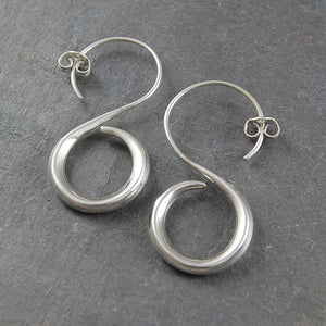 
            
                Load image into Gallery viewer, Sterling Silver Infinity Hoop Earrings - Otis Jaxon Silver Jewellery
            
        