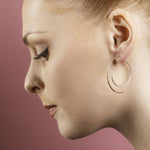 Rose Gold And Silver Two Way Earrings - Otis Jaxon Silver Jewellery