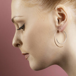 
            
                Load image into Gallery viewer, Rose Gold And Silver Two Way Earrings - Otis Jaxon Silver Jewellery
            
        