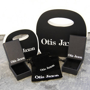 Oxidised Black Triangle Ear Cuff Earring - Otis Jaxon Silver Jewellery