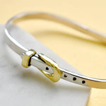 Belt Gold and Silver Bangle - Otis Jaxon Silver Jewellery