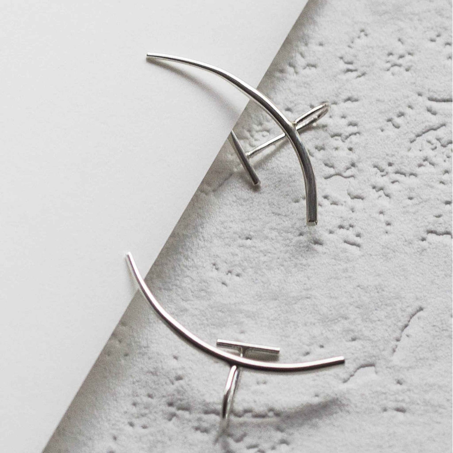Tusk Ear Cuff Simple Silver Earrings - Otis Jaxon Silver Jewellery