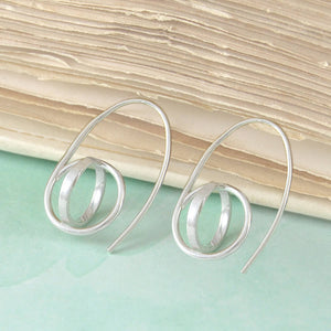
            
                Load image into Gallery viewer, Silver Drop Sphere Earrings - Otis Jaxon Silver Jewellery
            
        