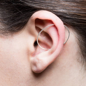 Rose Gold Round Ear Cuff Earrings - Otis Jaxon Silver Jewellery