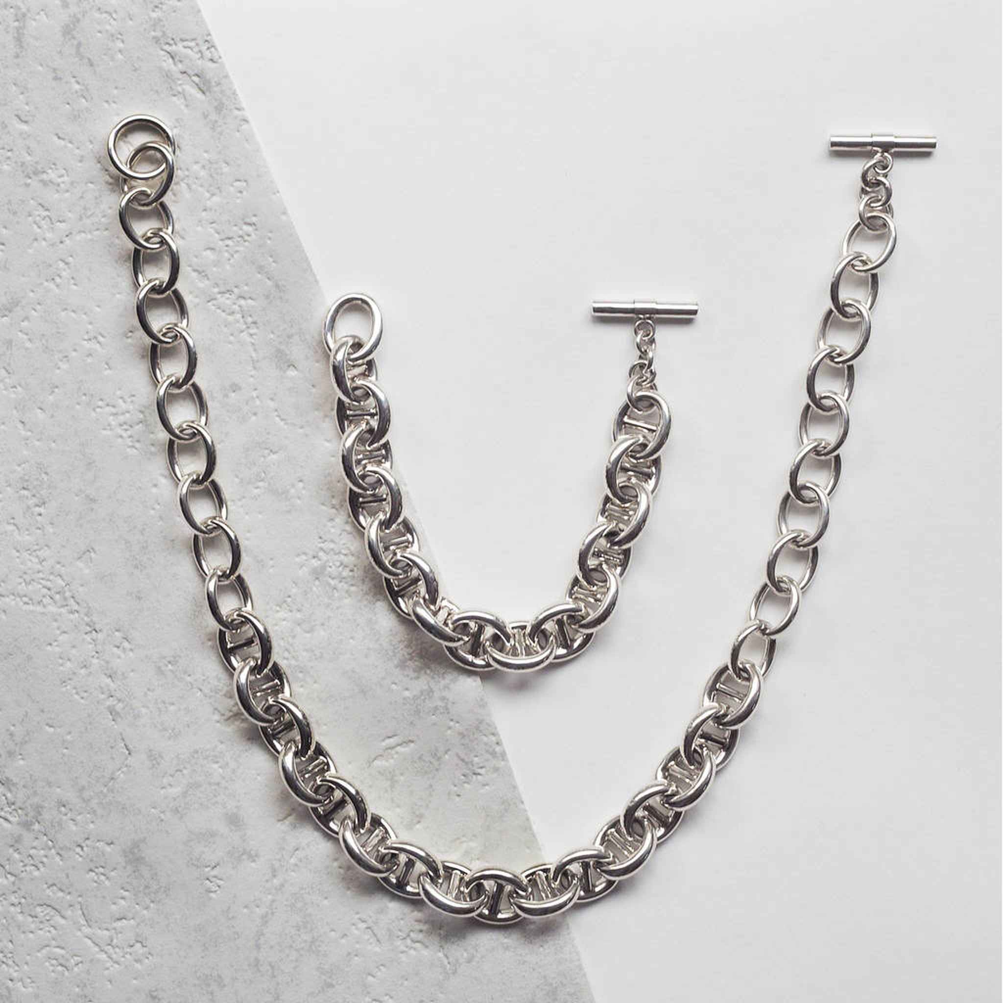 Sterling Silver Chunky Link Chain Necklace – Otis Jaxon Silver