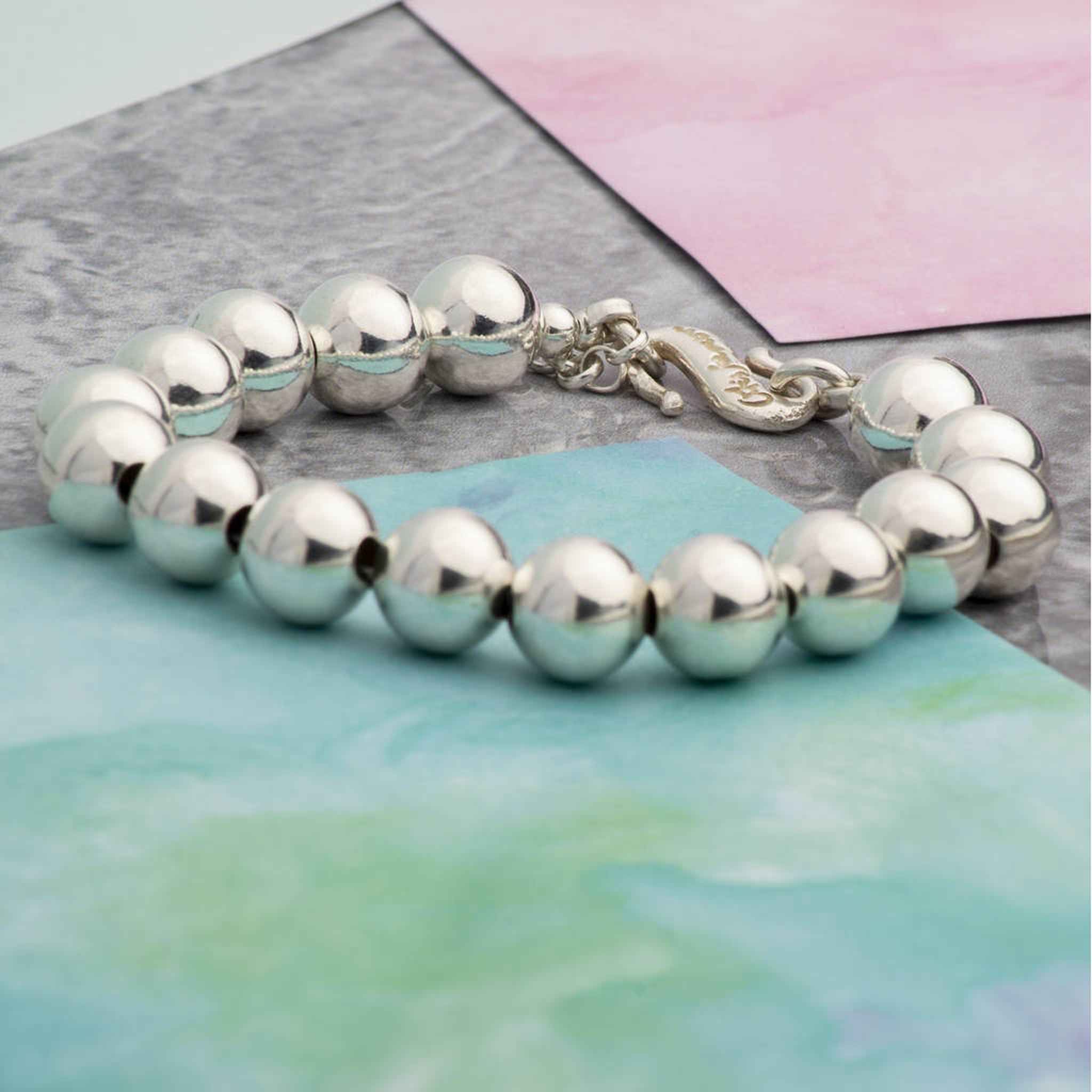 Large Chunky Sterling Silver Ball Bracelet – Otis Jaxon Silver