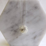 Sterling Silver Coiled Nest Necklace - Otis Jaxon Silver Jewellery