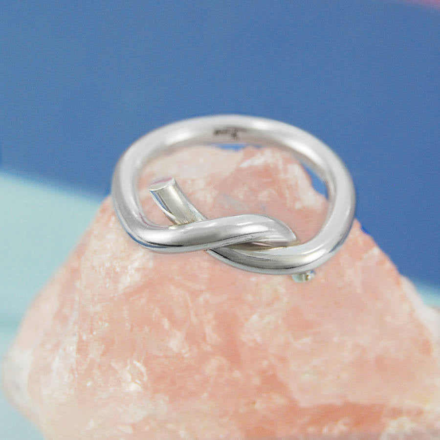 Twist Silver Infinity Ring - Otis Jaxon Silver Jewellery