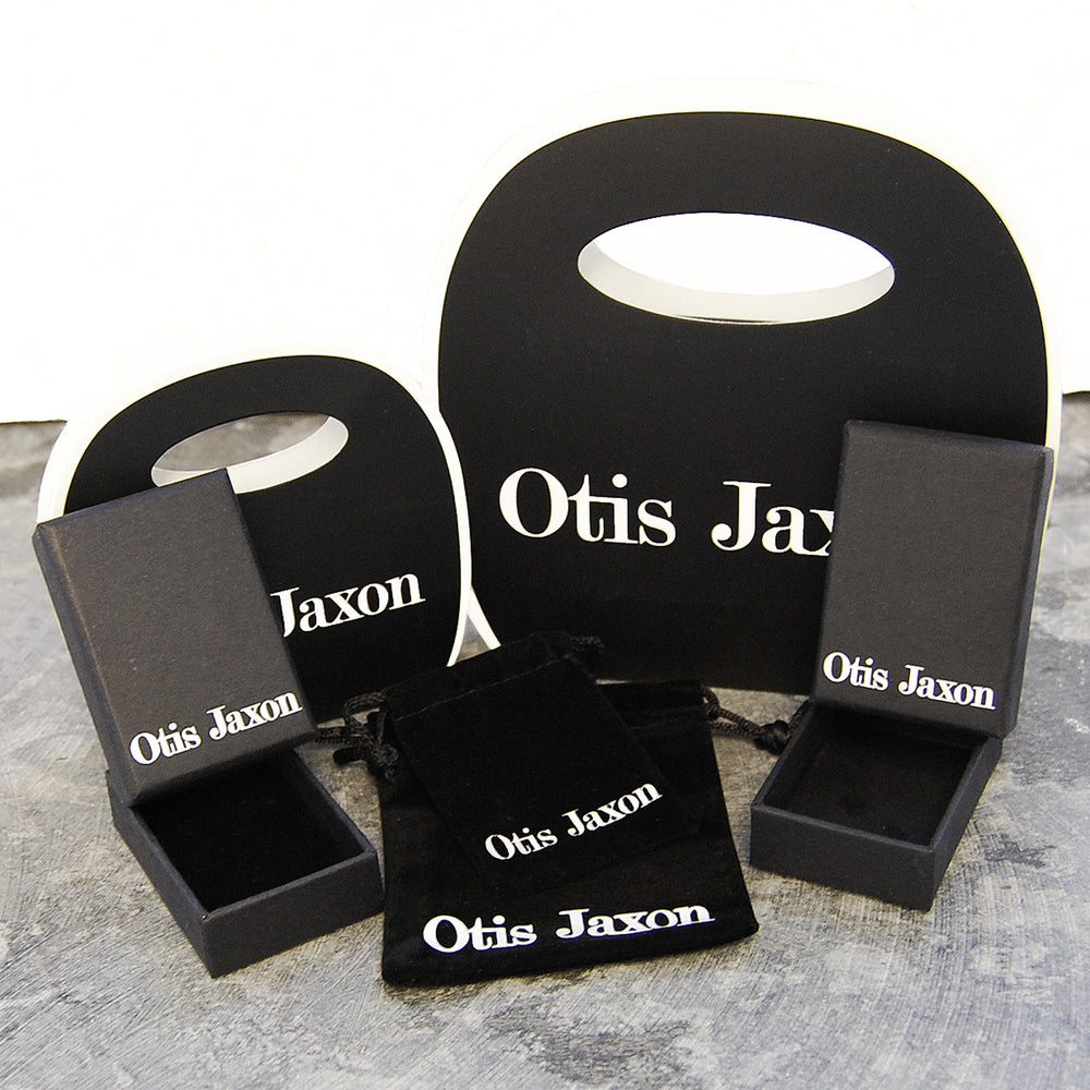 Silver Square Disk Stud Earrings - Otis Jaxon Silver Jewellery