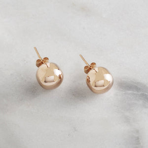 
            
                Load image into Gallery viewer, Large Ball Stud Earrings in Gold - Otis Jaxon Silver Jewellery
            
        