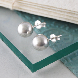 
            
                Load image into Gallery viewer, Large Silver Ball Stud Earrings - Otis Jaxon Silver Jewellery
            
        
