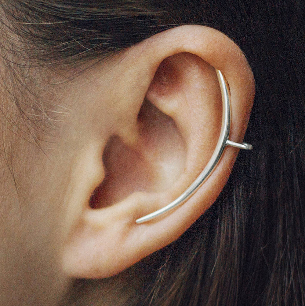 No Piercing Rose Gold Tusk Ear Cuff - Otis Jaxon Silver Jewellery